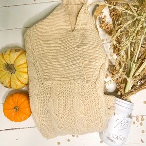 Vintage wool Irish fisherman sweater, medium